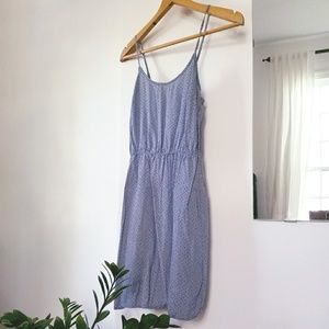 Blue & White Slip Dress
